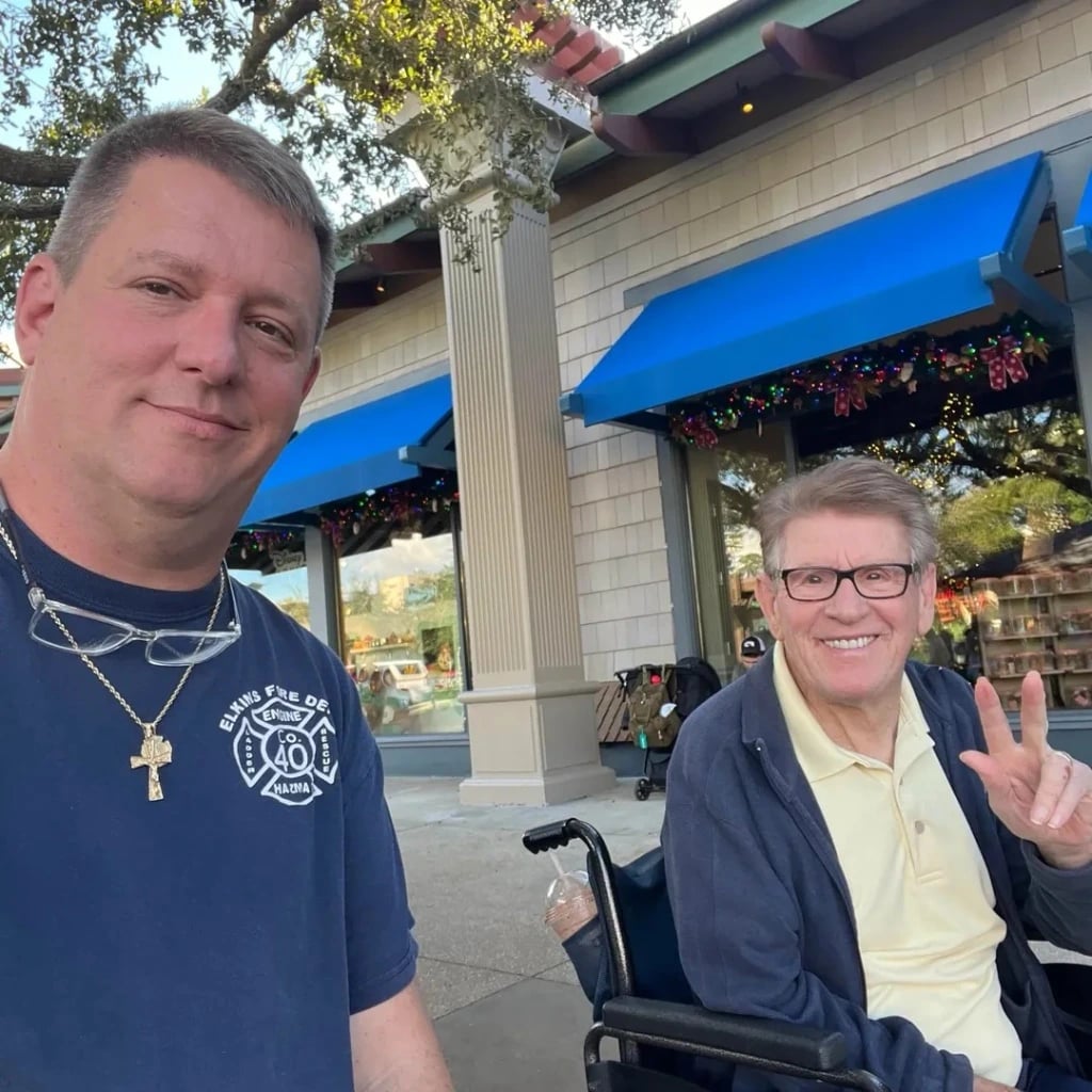 Ryan Parrack with his father Jon Parrack Sr., founder of Parrack Insurance Agency